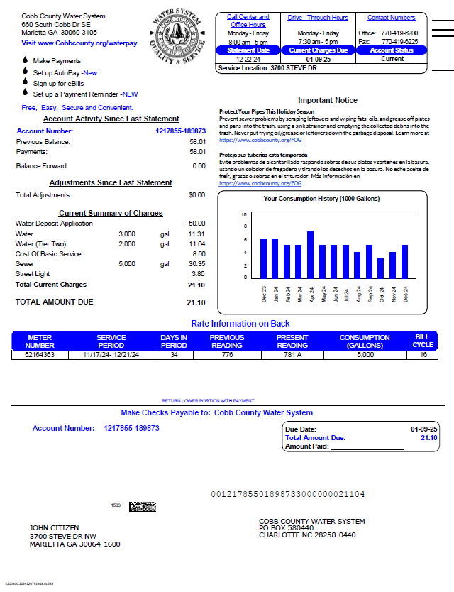  Minol USA business utility bill 